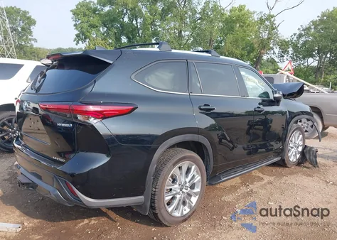 2023 Toyota Highlander Hybrid Limited/Hybrid Platinum из США, поврежденный, VIN 5TDXBRCH5PS111052